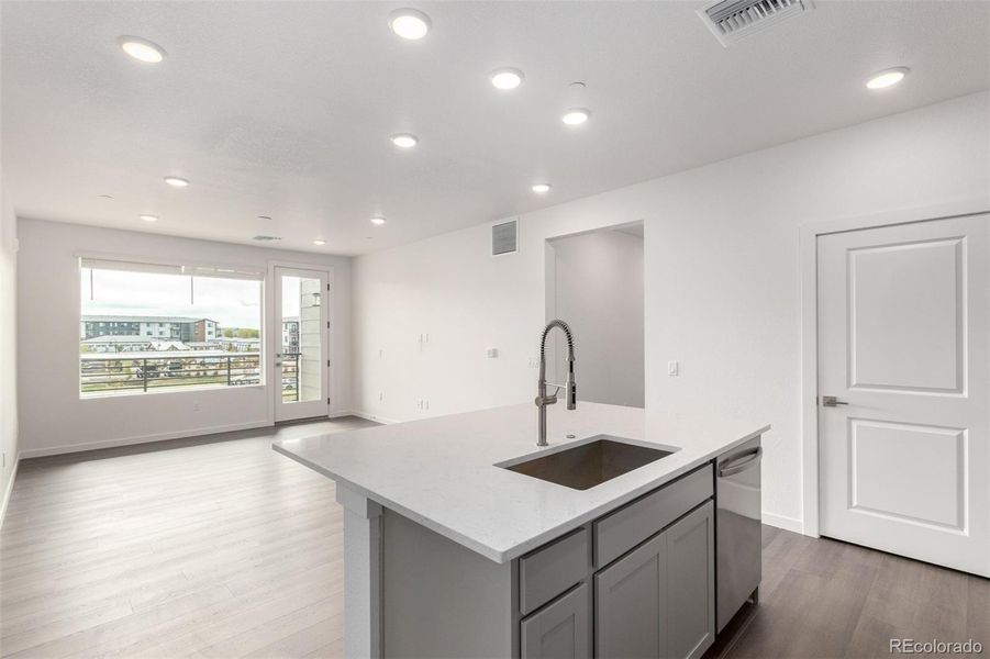 Furnished interior view inside a new home in Gateway Commons, Denver (Image 5).