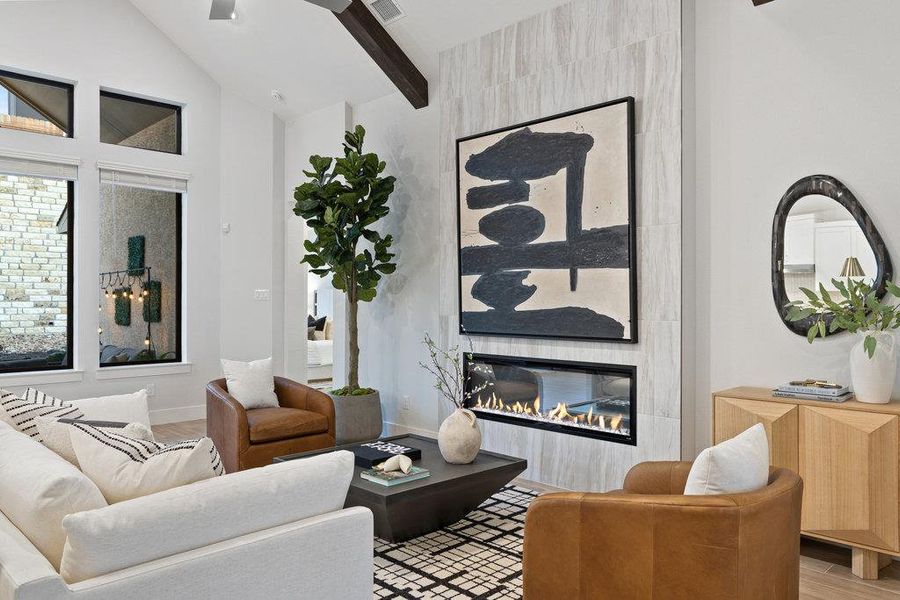 Furnished interior view inside a new home in Sweetwater, Austin (Image 26).