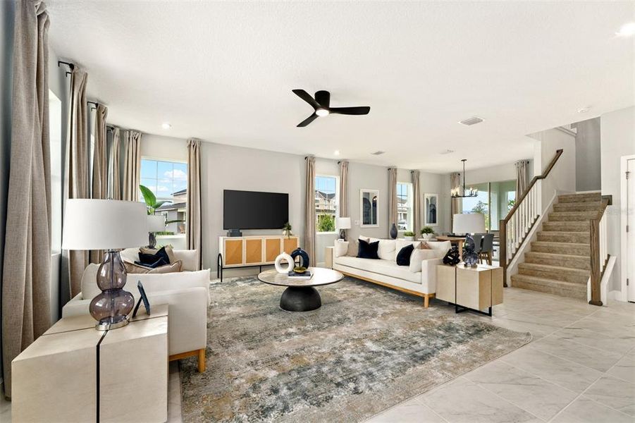 Furnished interior view inside a new home in Rainwood, Groveland (Image 14). Furnished interior view inside a new home in Rainwood, Groveland (Image 14).