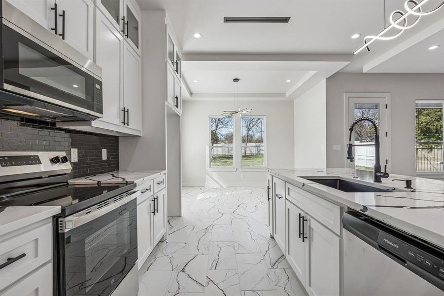 Furnished interior view inside a new home in , Dallas (Image 9). Furnished interior view inside a new home in , Dallas (Image 9).