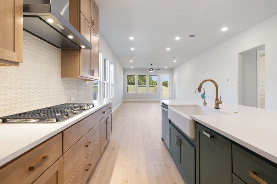 Furnished interior view inside a new home in Wolf Ranch, Georgetown (Image 7).