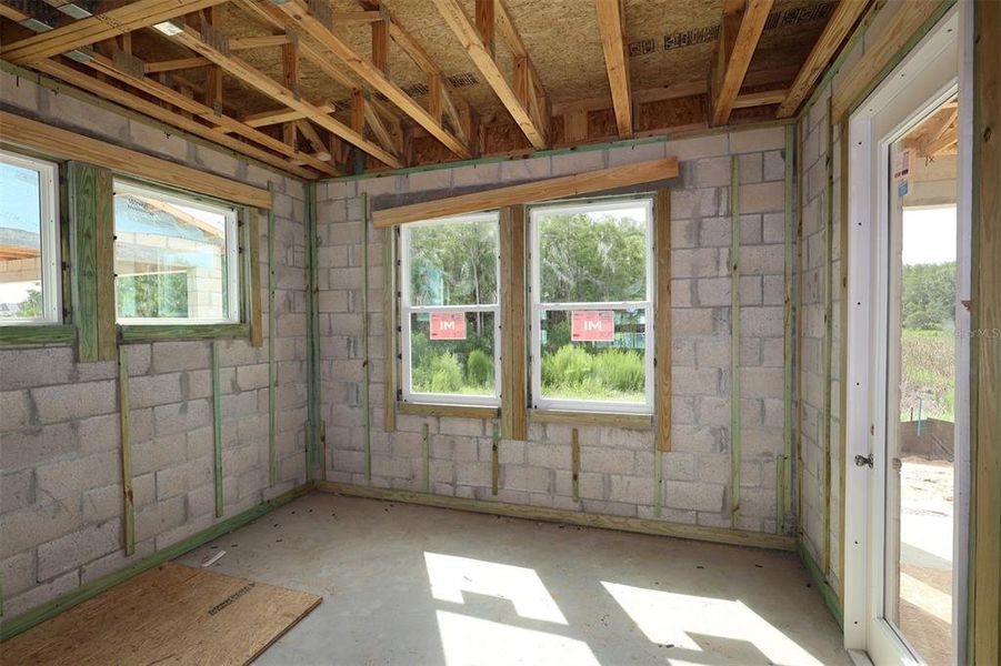 In-progress construction of a new home in Persimmon Place – Garden Series, Wesley Chapel, FL (Image 10). In-progress construction of a new home in Persimmon Place – Garden Series, Wesley Chapel, FL (Image 10).