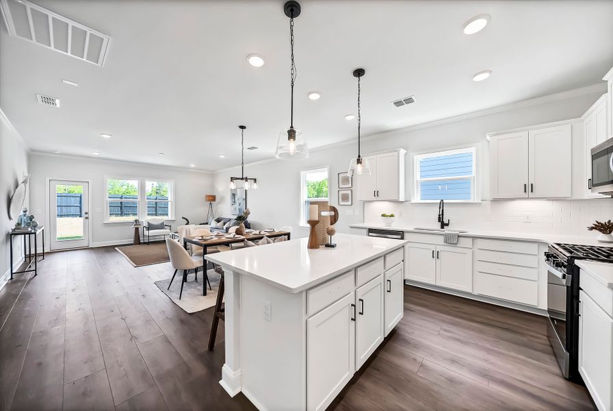 Furnished interior view inside a new home in Monroe Preserve, Chapin (Image 14).