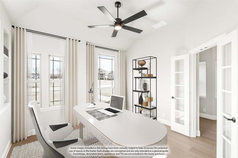 Furnished interior view inside a new home in Crystal Lake Estates, Red Oak (Image 10).