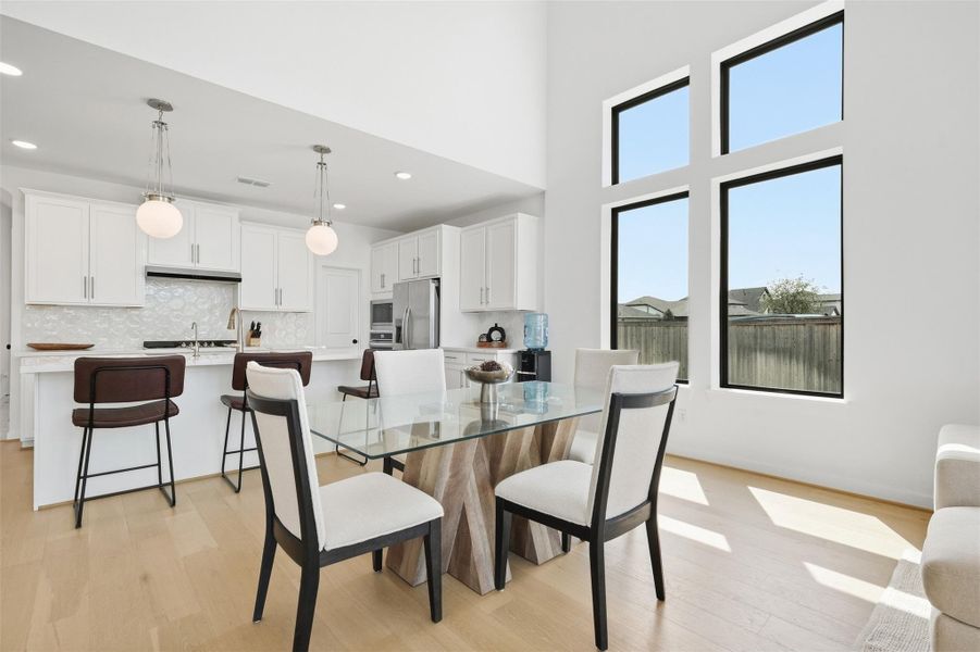 Furnished interior view inside a new home in Bridgeland 45', 50', 70', Cypress (Image 11). Furnished interior view inside a new home in Bridgeland 45', 50', 70', Cypress (Image 11).