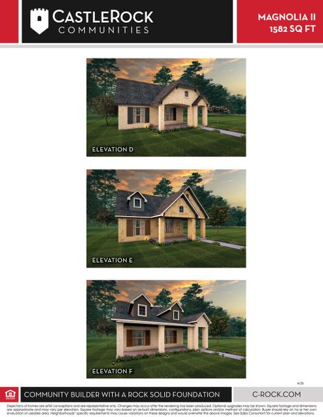 Image 5 representing the Magnolia II by CastleRock Communities in Sanctuary, Salado, TX.