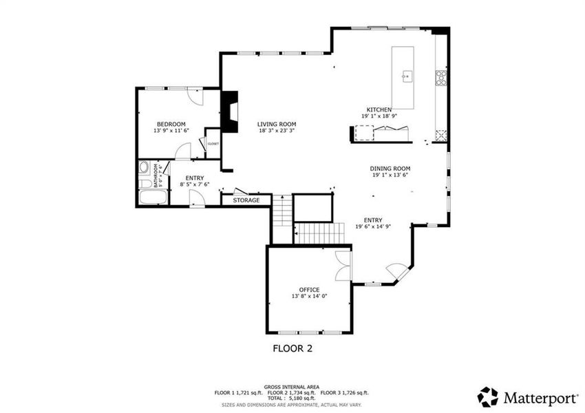 2D floor plan layout of this home in , Woodstock, GA (Image 5).