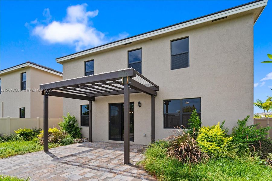 Exterior details and patio area of a home in Parker Pointe, Homestead (Image 4). Exterior details and patio area of a home in Parker Pointe, Homestead (Image 4).