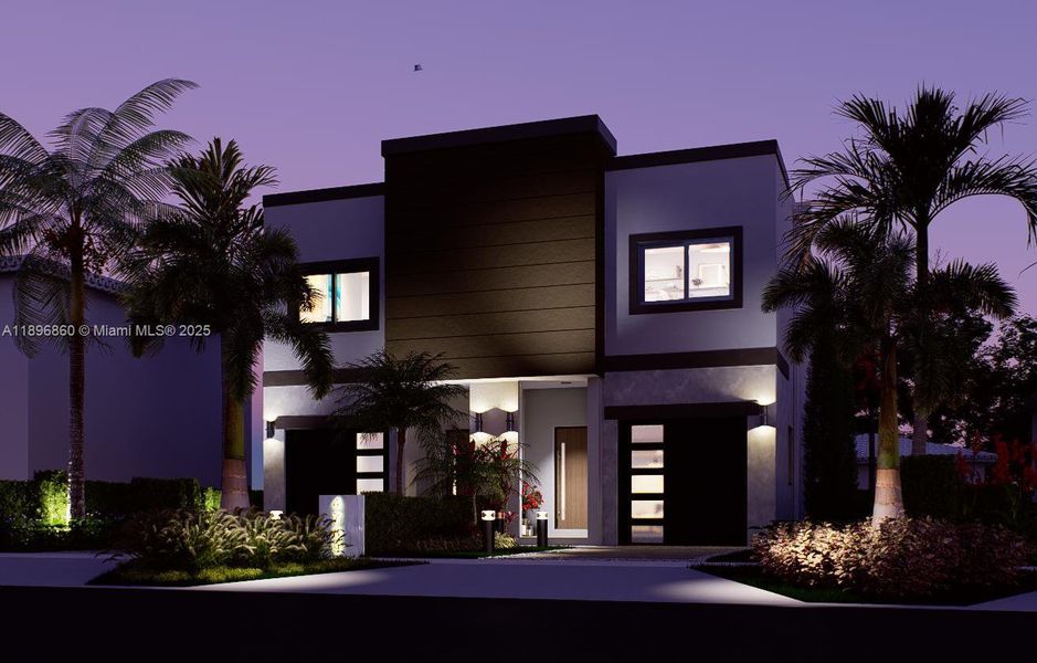 Front exterior of a new home in , Miami, FL, highlighting curb appeal (Image 1).