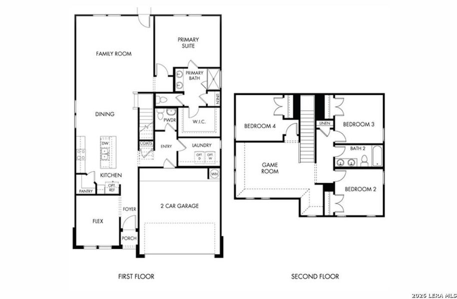 2D floor plan layout of this home in Carmel Ranch, Schertz, TX (Image 3). 2D floor plan layout of this home in Carmel Ranch, Schertz, TX (Image 3).
