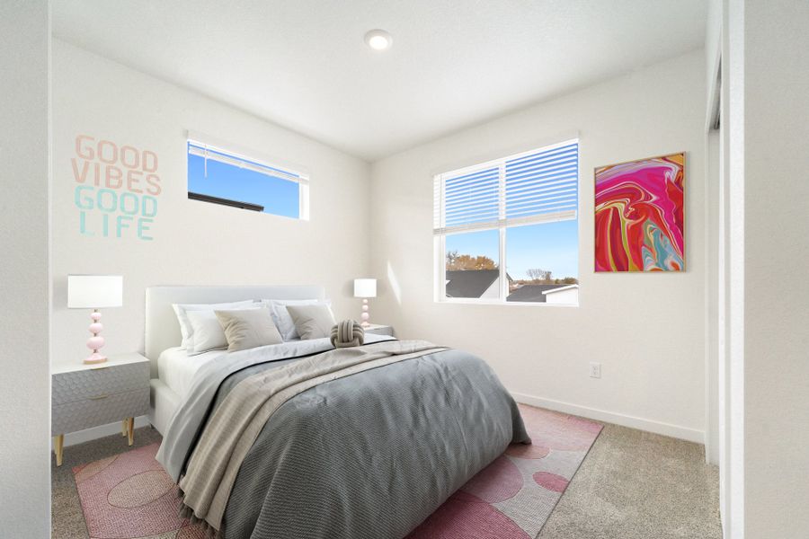 Representative exterior photo of a completed home built from the Telluride by Baessler Homes in Liberty Draw, Evans, CO (Image 14).