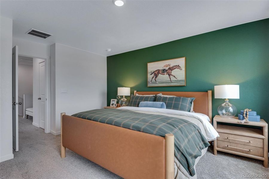 Furnished interior view inside a new home in Revere at Johnstown, Johnstown (Image 36). Furnished interior view inside a new home in Revere at Johnstown, Johnstown (Image 36).