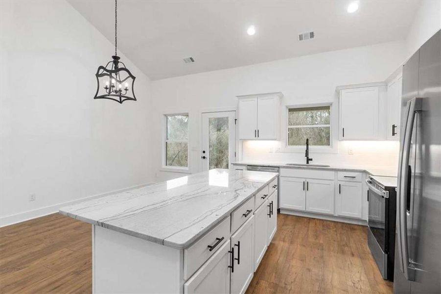 Furnished interior view inside a new home in , Monroe (Image 15).