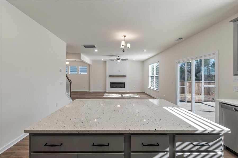 Furnished interior view inside a new home in Parker's Preserve, Ridgeville (Image 12).