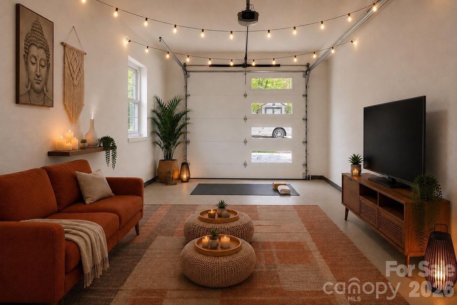 Virtually Staged Garage - while not counted in HLA, garage is heated & cooled & makes great FLEX space! Virtually Staged Garage - while not counted in HLA, garage is heated & cooled & makes great FLEX space!
