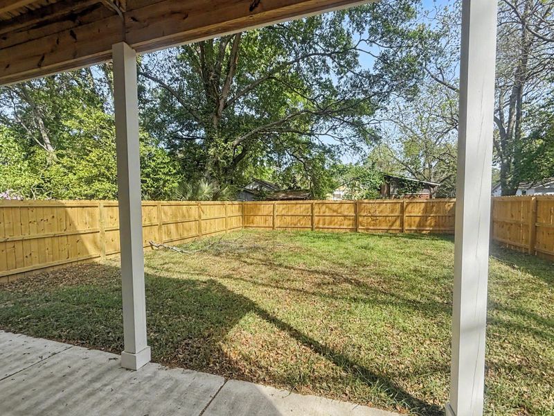Exterior details and patio area of a home in , North Charleston (Image 25).