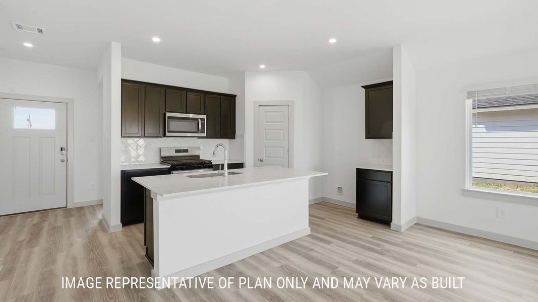 Representative furnished interior of a home built from the Elgin by D.R. Horton in Reserve at Mallard Lakes, Orange (Image 3).
