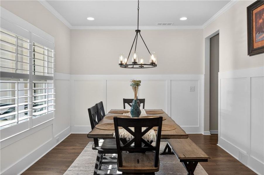 Furnished interior view inside a new home in , Dahlonega (Image 8).