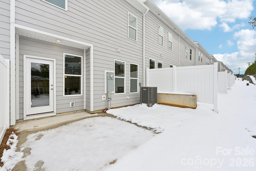 Exterior details and patio area of a home in Ruby Dixon Crossing, Gastonia (Image 20).