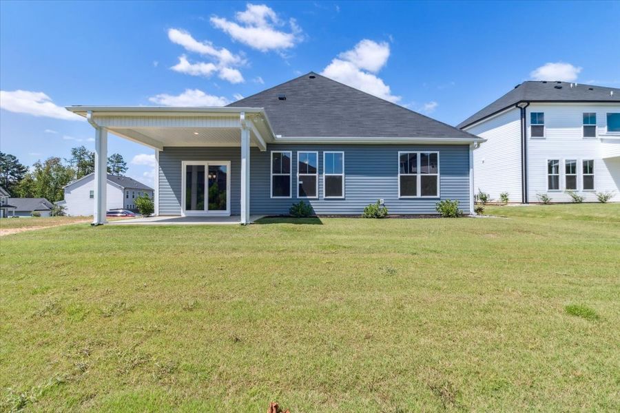 Front exterior of a new home in Windsor, North Augusta, SC, highlighting curb appeal (Image 23).
