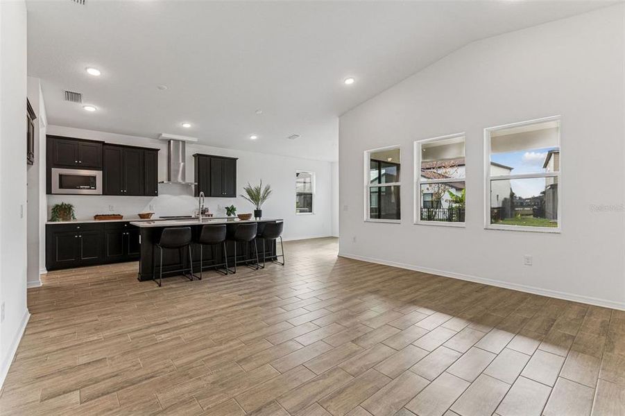 Furnished interior view inside a new home in Isles at Bayview, Parrish (Image 28). Furnished interior view inside a new home in Isles at Bayview, Parrish (Image 28).