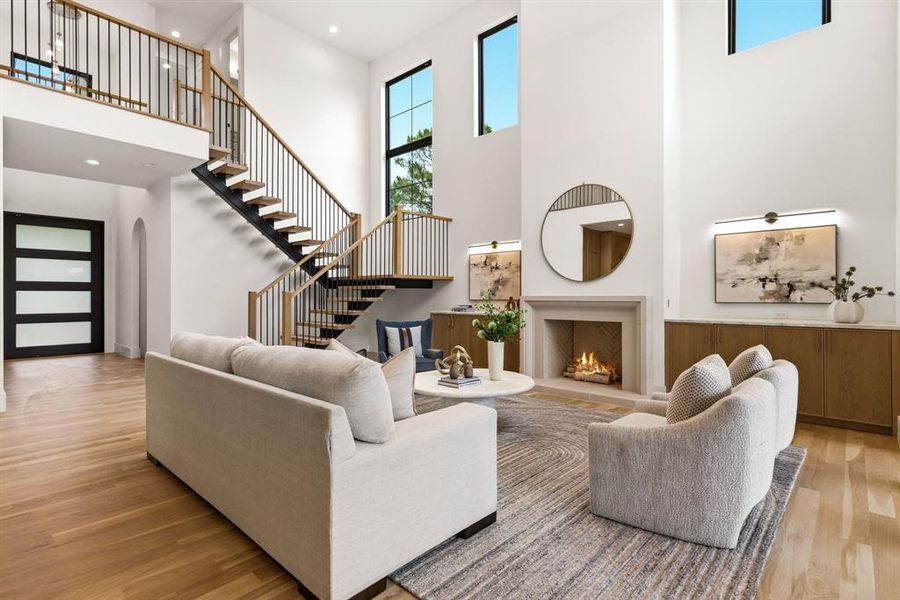Furnished interior view inside a new home in , Dallas (Image 11).