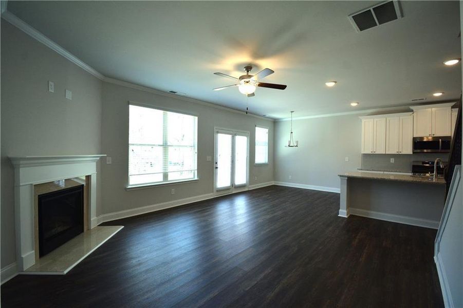 Spacious, unfurnished interior of a new home in , Braselton (Image 10). Spacious, unfurnished interior of a new home in , Braselton (Image 10).