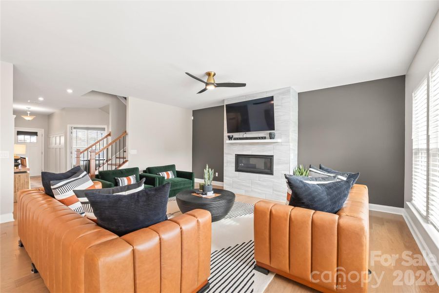 Furnished interior view inside a new home in Parkside Crossing, Charlotte (Image 38).