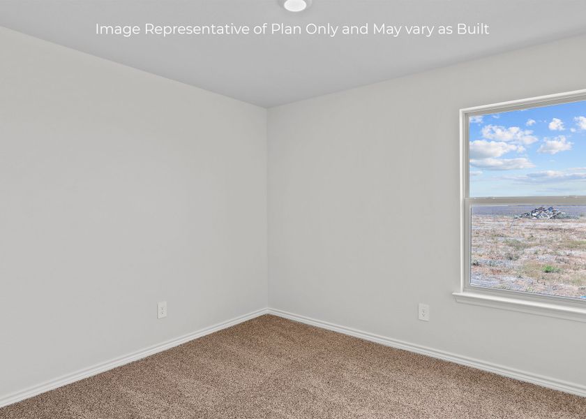 Representative unfurnished interior of a home built from the Fargo by D.R. Horton in London Towne, Corpus Christi (Image 24). Representative unfurnished interior of a home built from the Fargo by D.R. Horton in London Towne, Corpus Christi (Image 24).