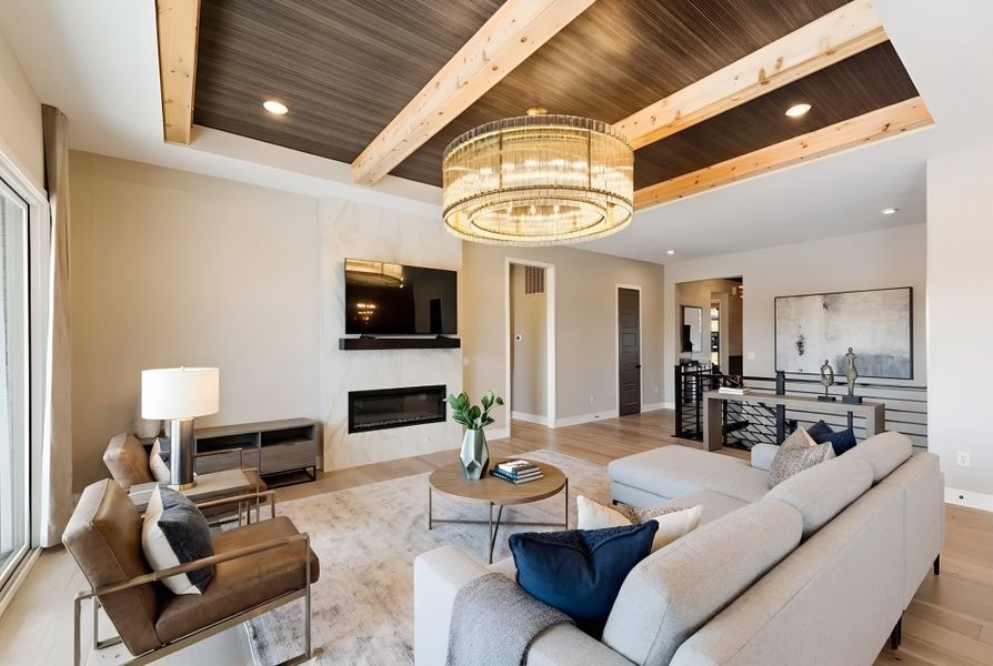 Furnished interior view inside a new home in Hidden Fields, Hoschton (Image 42).