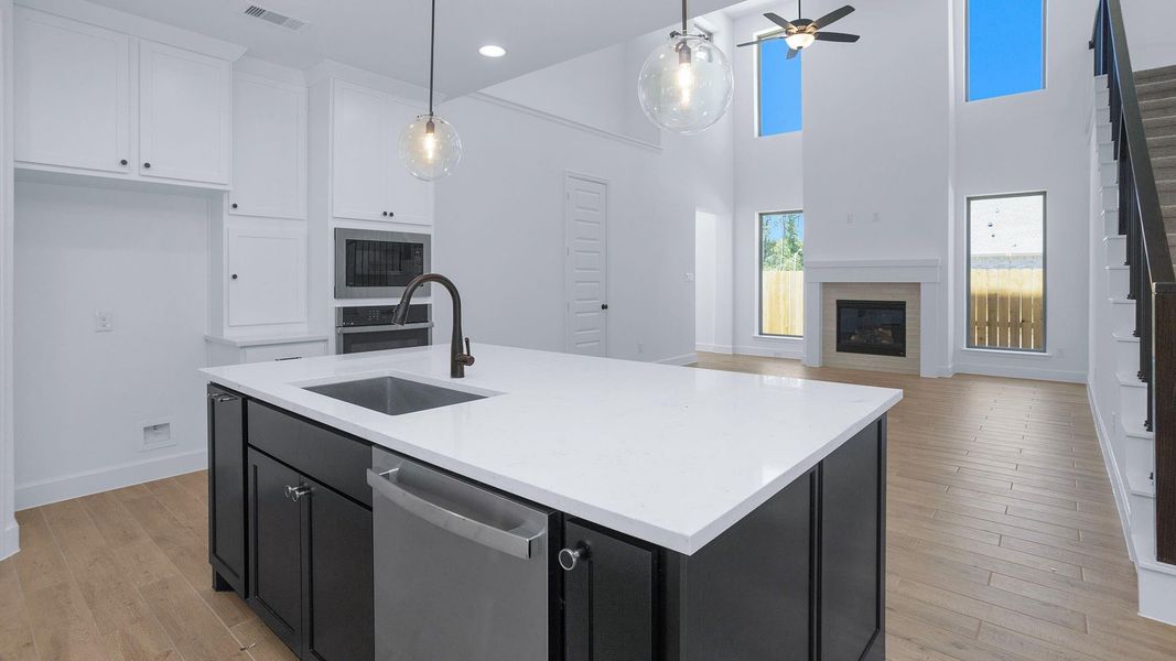 Furnished interior view inside a new home in Artavia, Conroe (Image 5).