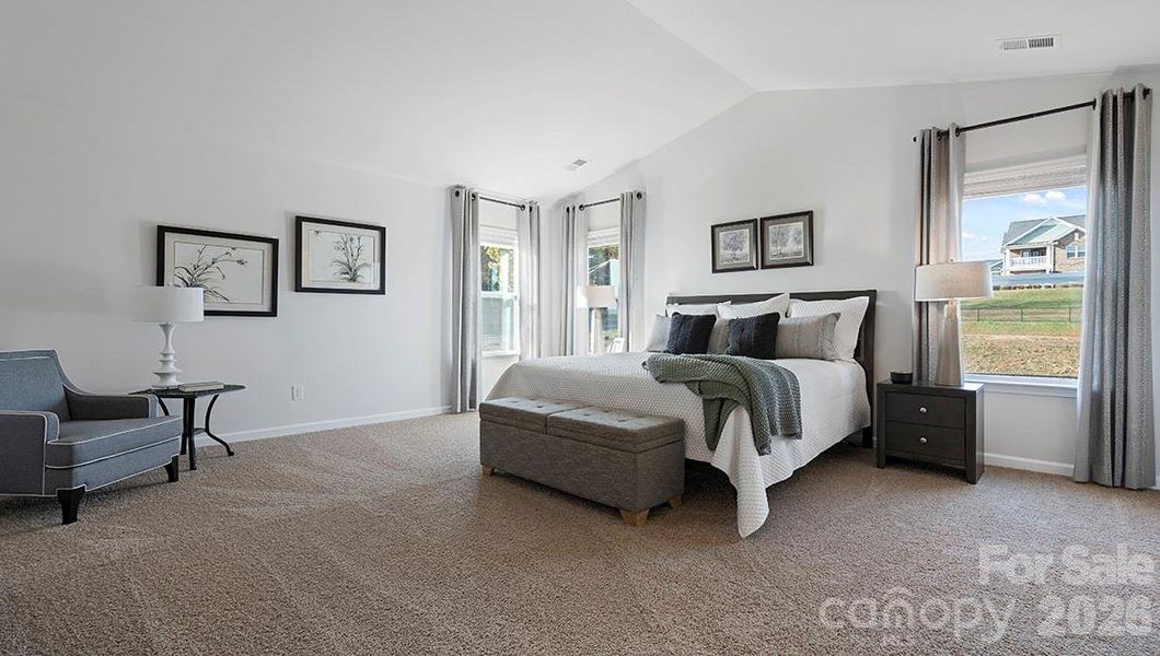 Furnished interior view inside a new home in Reedy Creek Preserve, Charlotte (Image 15).