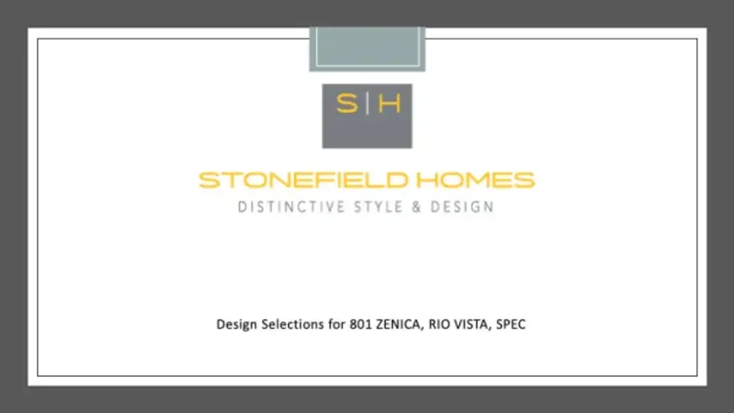Sample of building materials used in homes in Rio Vista at Kelly Ranch, Aledo (Image 26).