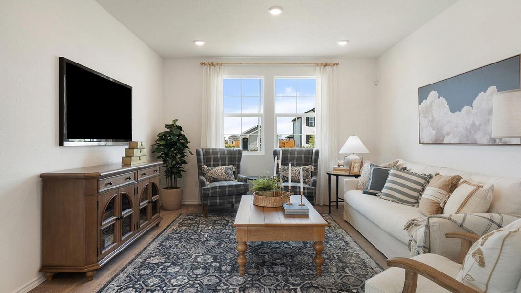Furnished interior view inside a new home in Valverde, Bastrop (Image 9).
