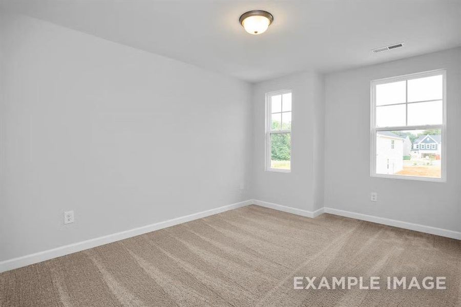 Unfurnished room with carpet flooring