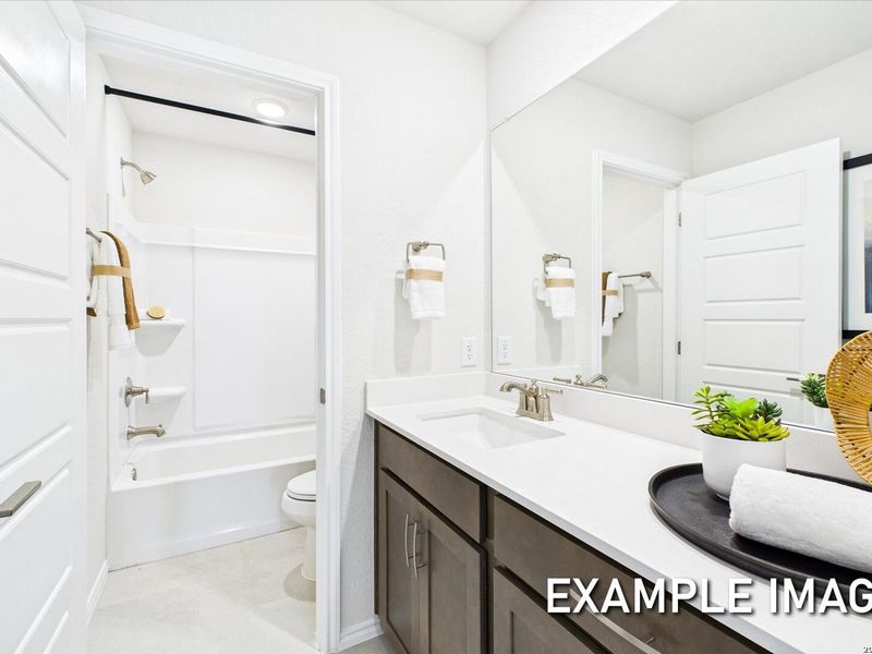 Furnished interior view inside a new home in Agave, San Antonio (Image 27).