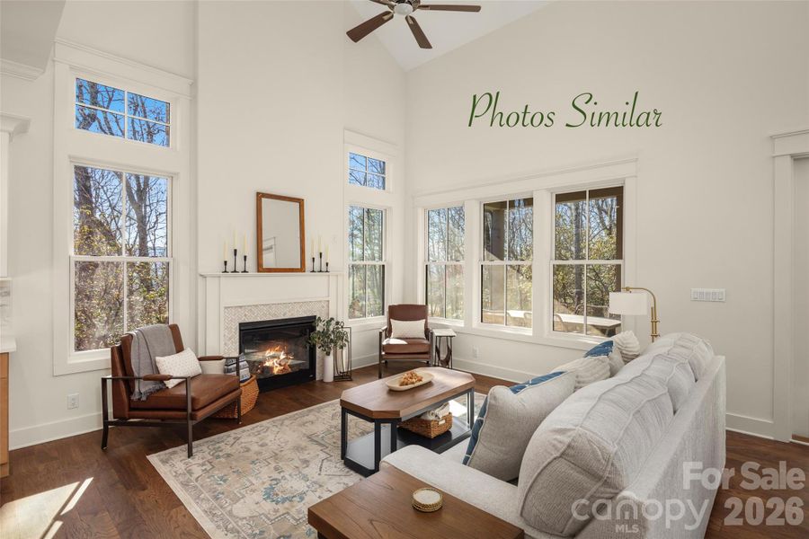 Furnished interior view inside a new home in , Hendersonville (Image 5).