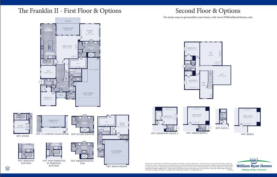 2D floor plan layout of this home in Wildflower Ranch, Fort Worth, TX (Image 4).