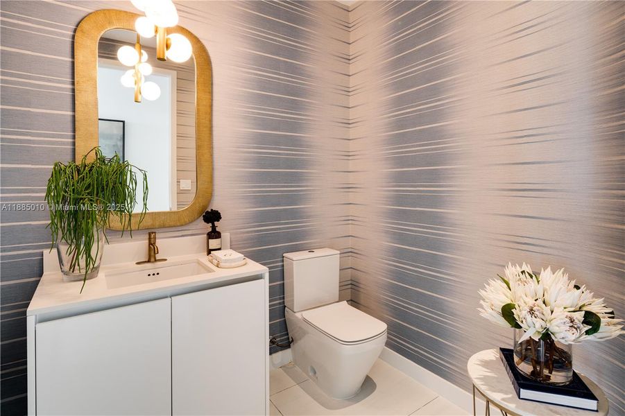 Furnished interior view inside a new home in Mr. C Residences, Miami (Image 27).