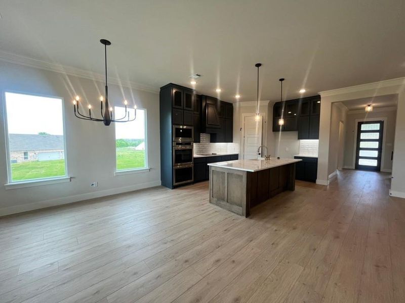 Furnished interior view inside a new home in Eagle Ridge Estates, Weatherford (Image 8).