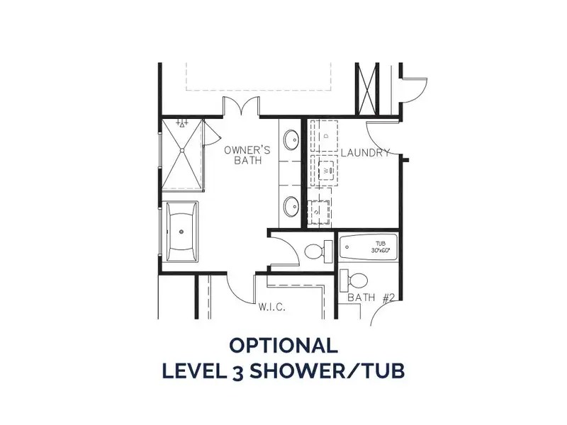 2D floor plan layout for the The Rosewood by Stephen Elliott Homes in Oak Mountain View, Carrollton, GA (Image 11).