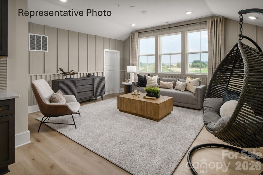 Furnished interior view inside a new home in , Fort Mill (Image 13). Furnished interior view inside a new home in , Fort Mill (Image 13).