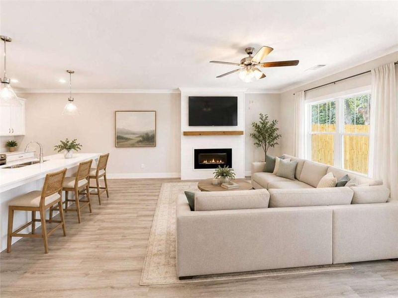 Furnished interior view inside a new home in , Cleveland (Image 8). Furnished interior view inside a new home in , Cleveland (Image 8).