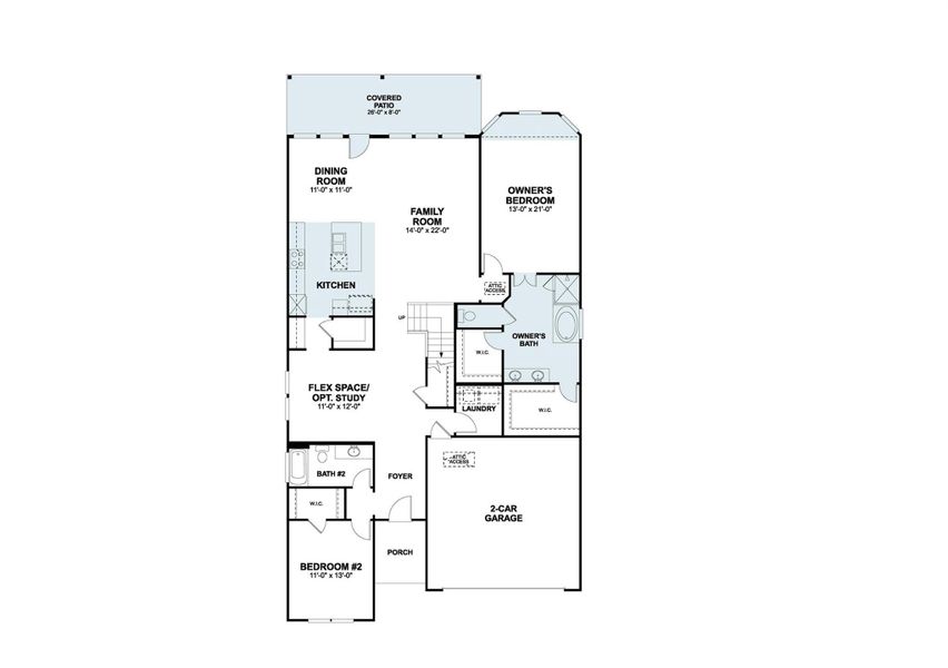 2D floor plan layout of this home in Edgewood, Leander, TX (Image 2). 2D floor plan layout of this home in Edgewood, Leander, TX (Image 2).