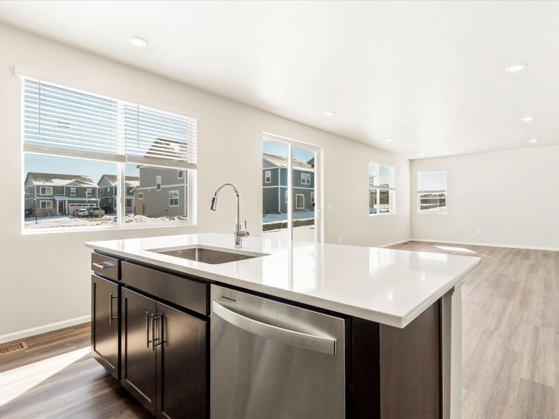 Furnished interior view inside a new home in Westgate, Greeley (Image 8).
