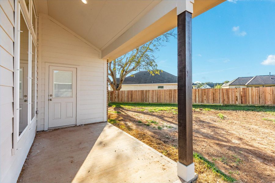 Exterior details and patio area of a home in , West Columbia (Image 16).