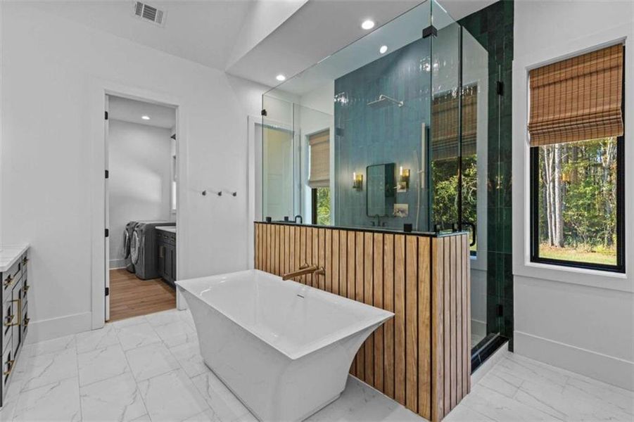 Furnished interior view inside a new home in , Monroe (Image 16).