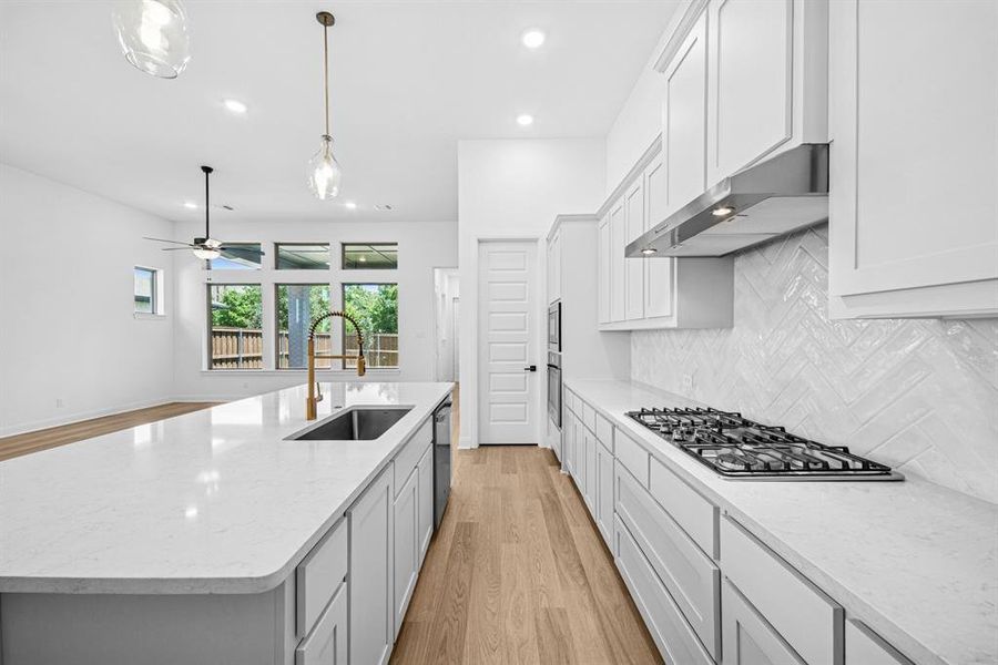 Furnished interior view inside a new home in Karis - Village Series, Crowley (Image 7). Furnished interior view inside a new home in Karis - Village Series, Crowley (Image 7).