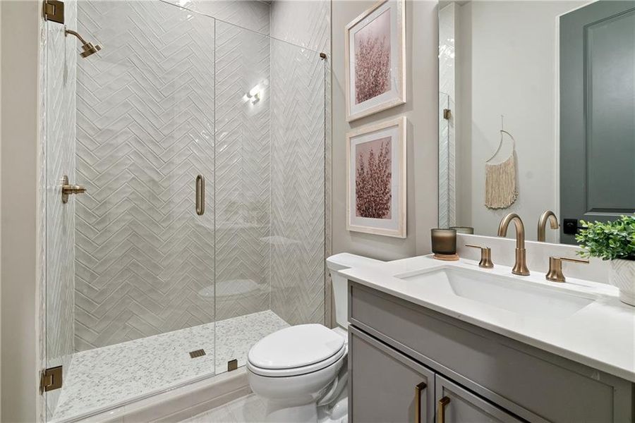 Furnished interior view inside a new home in Palisades Single Family, Cumming (Image 6).