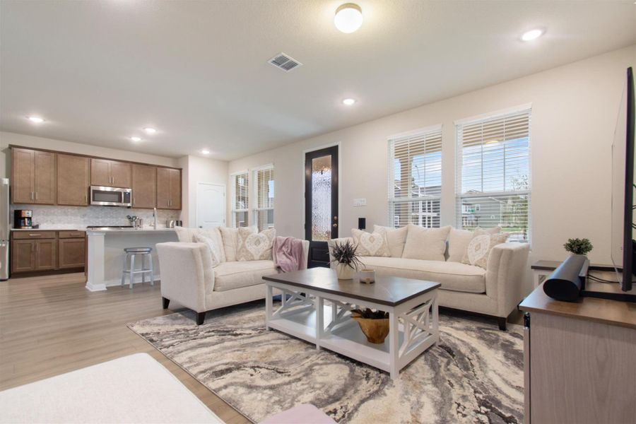 Furnished interior view inside a new home in Lariat, Liberty Hill (Image 8).